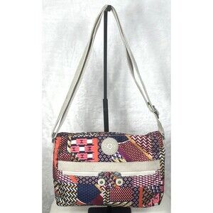 Kipling Crossbody Purse Adjustable Multicolor Patchwork
